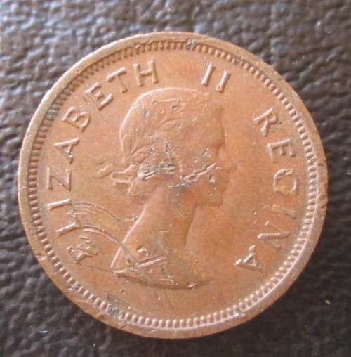 1/4 PENNY (FARTHING) 1955 UNION OF SOUTH AFRICA COIN - C777