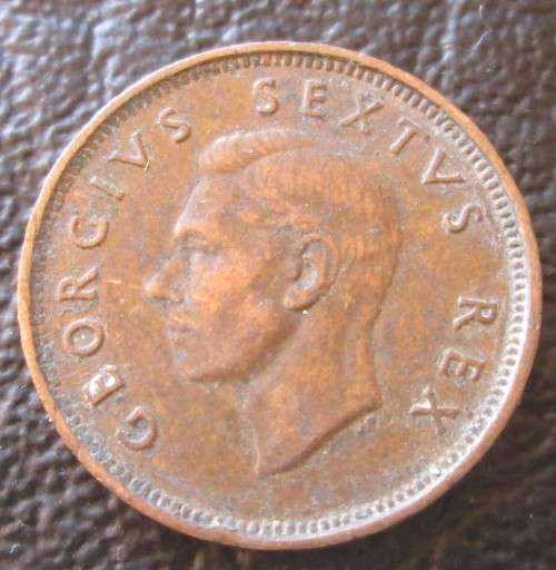 1/4 PENNY (FARTHING) 1948 UNION OF SOUTH AFRICA COIN - C908