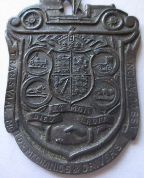 TRANSVAAL MOTOR MECHANICS & DRIVERS ASS. MEDAL / BADGE - RAKM/72