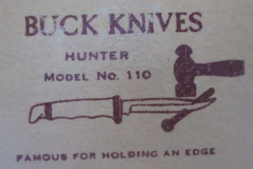 BUCK 110 HUNTER KNIFE WITH ORIGINAL POUCH (HOFFRITZ) - RAK93 (BOXED)