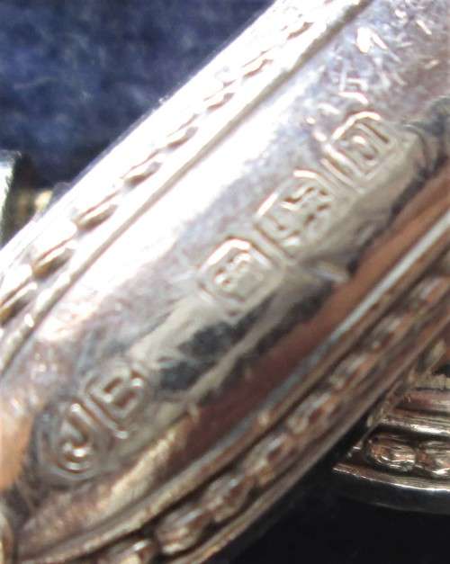 COOPER BROTHERS RUSTLESS SHEFFIELD SET KNIVES - HANDLES STERLING SILVER/ORIGINAL BOX - RAK28