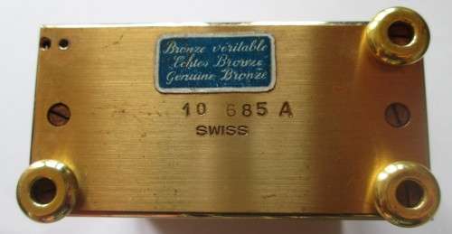 HELVECO SWISS No 10 685ABRONZE CLOCK - RAKW/7