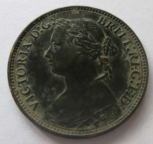 FARTHING 1875 GREAT BRITAIN COIN - RAKC/161