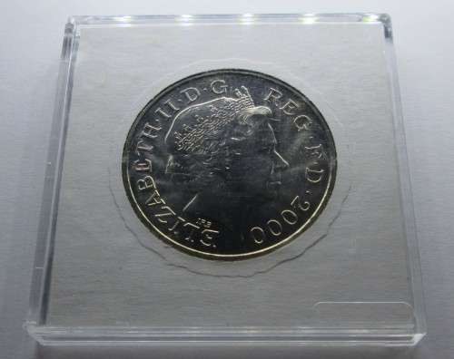 FIVE POUNDS 1900-2000 QUEEN ELIZABETH GREAT BRITAIN *SILVER* COIN - RAKC/229