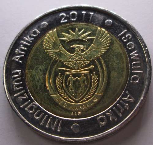 5 RAND 2011 SOUTH AFRICA COIN 90 YEARS SOUTH AFRICAN RESERVE BANK COIN - SC/37