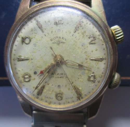 ROTARY ALARM 17 JEWELS SWISS MADE No 9353 - RAKW/18