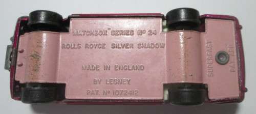 ROLLS ROYCE SILVER SHADOW No 24 MATCHBOX - RAKV/37