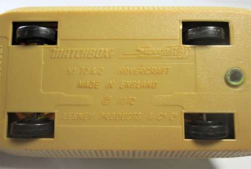 1972 HOVERCRAFT NO 72 &2 MATCHBOX - RAKV/80