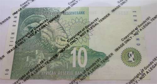 TEN RAND SOUTH AFRICA BANKNOTE SERIAL Nr AA2549901A *1st ISSUE* - RAKN/51
