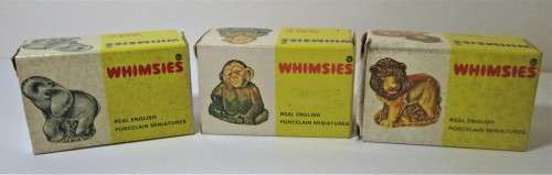 1973 ENGLISH WHIMSIES WADE SET FOUR YELLOW BOX - NW/24