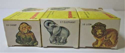 1973 ENGLISH WHIMSIES WADE SET FOUR YELLOW BOX - NW/24