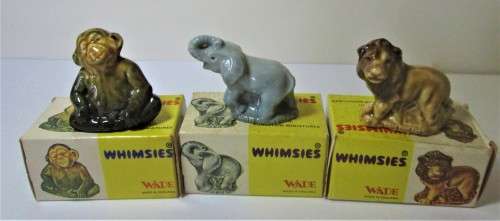 1973 ENGLISH WHIMSIES WADE SET FOUR YELLOW BOX - NW/24