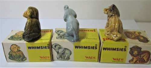 1973 ENGLISH WHIMSIES WADE SET FOUR YELLOW BOX - NW/24