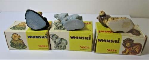 1973 ENGLISH WHIMSIES WADE SET FOUR YELLOW BOX - NW/24