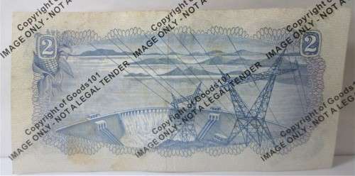 TWO RAND REPUBLIC OF SOUTH AFRICAN RESERVE BANK SERIAL No D67 594868 BANKNOTE - RAKN/107