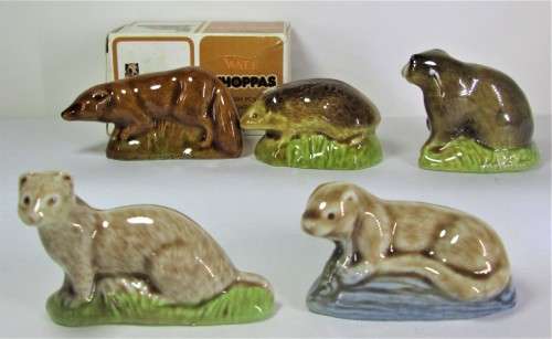 Fox Badger Otter Stoat and Hedgehog 1978 to 1981