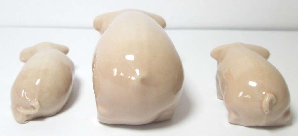 Pig Family 1984 to 1987 from the Wade Happy Families Collection