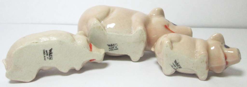 Pig Family 1984 to 1987 from the Wade Happy Families Collection