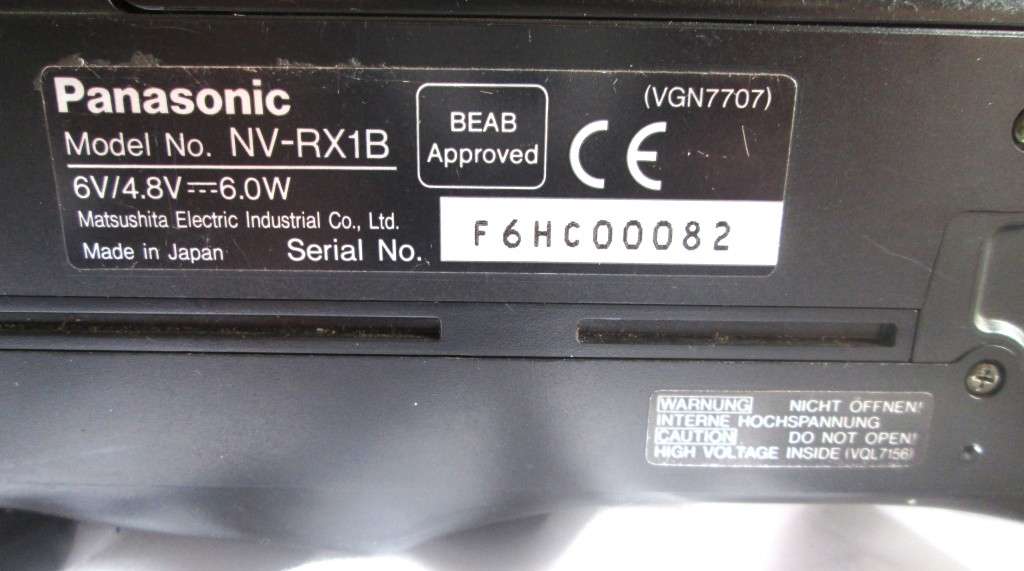 Panasonic Slim Palmcorder and Acessories