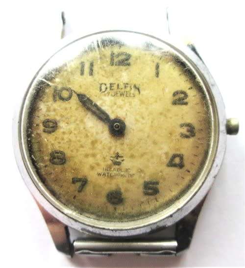 DELFIN 17 JEWELS 1080 SWISS No 91/65955 WATCH - RAKW/20