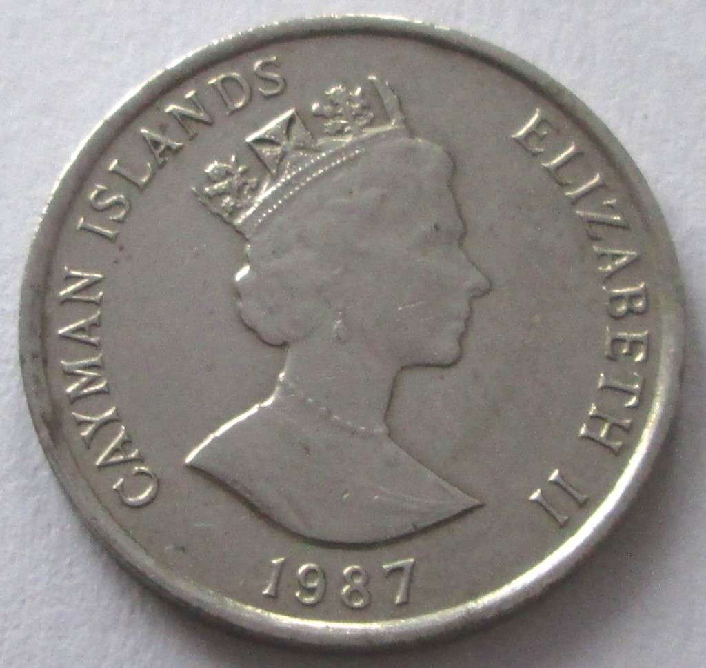 1987 Cayman Island 5 Cents