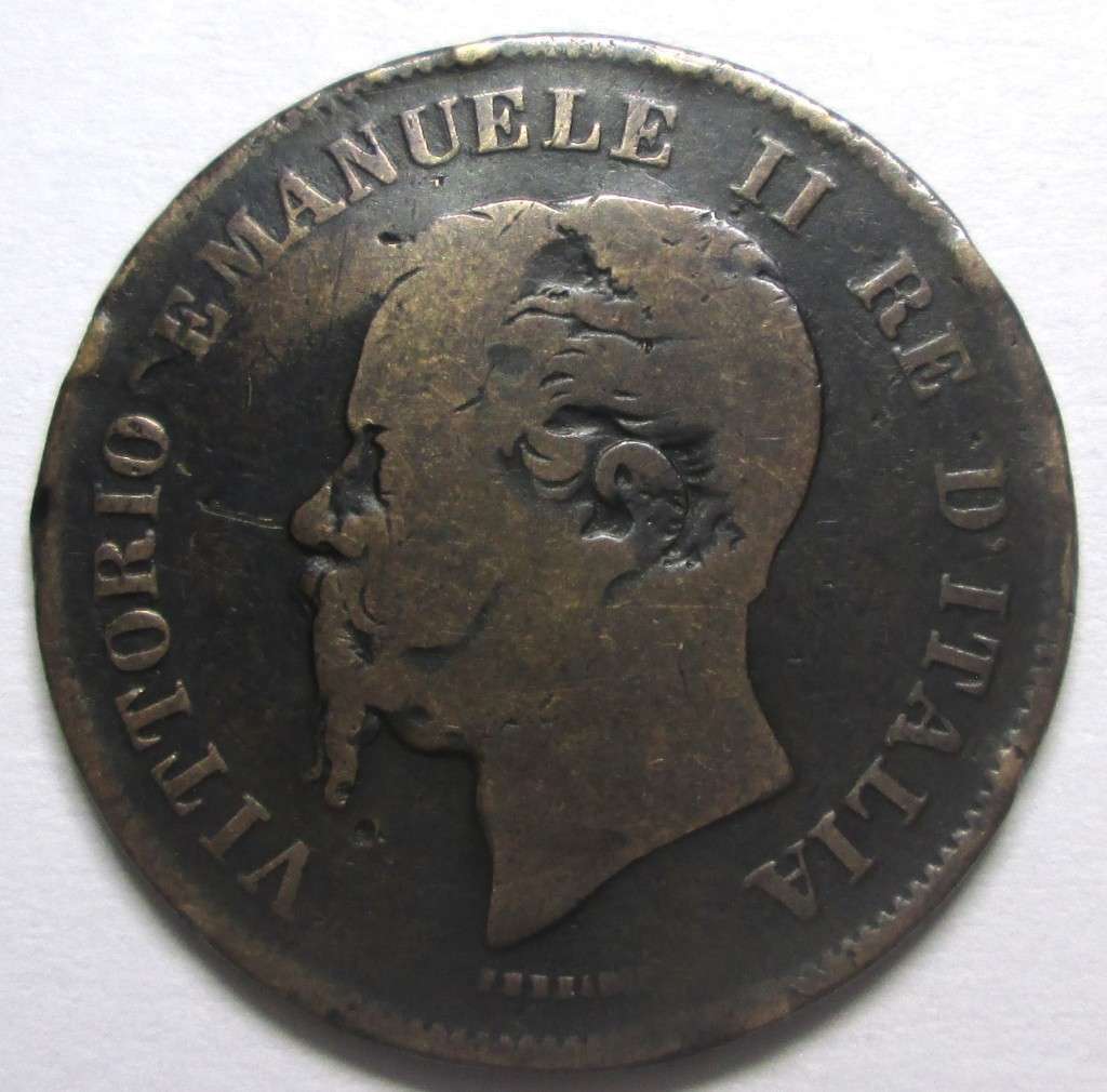 1862 Italy 5 Centesimi