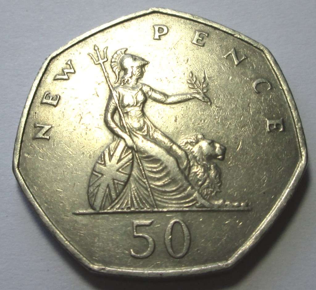 1969 Great Britain 50 New Pence