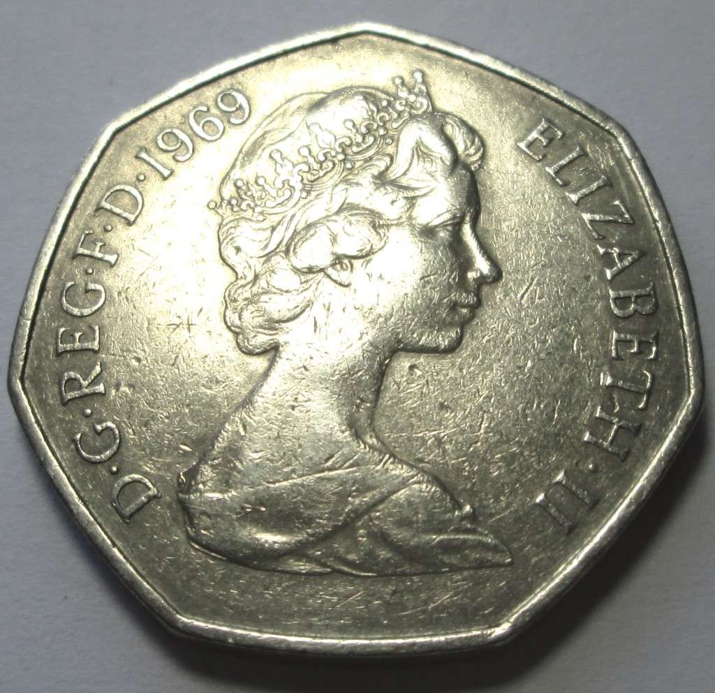 1969 Great Britain 50 New Pence