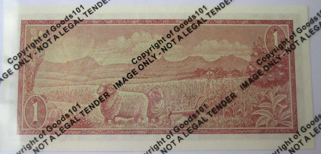 One Rand Republic of South Africa Serial Nr B295 526578