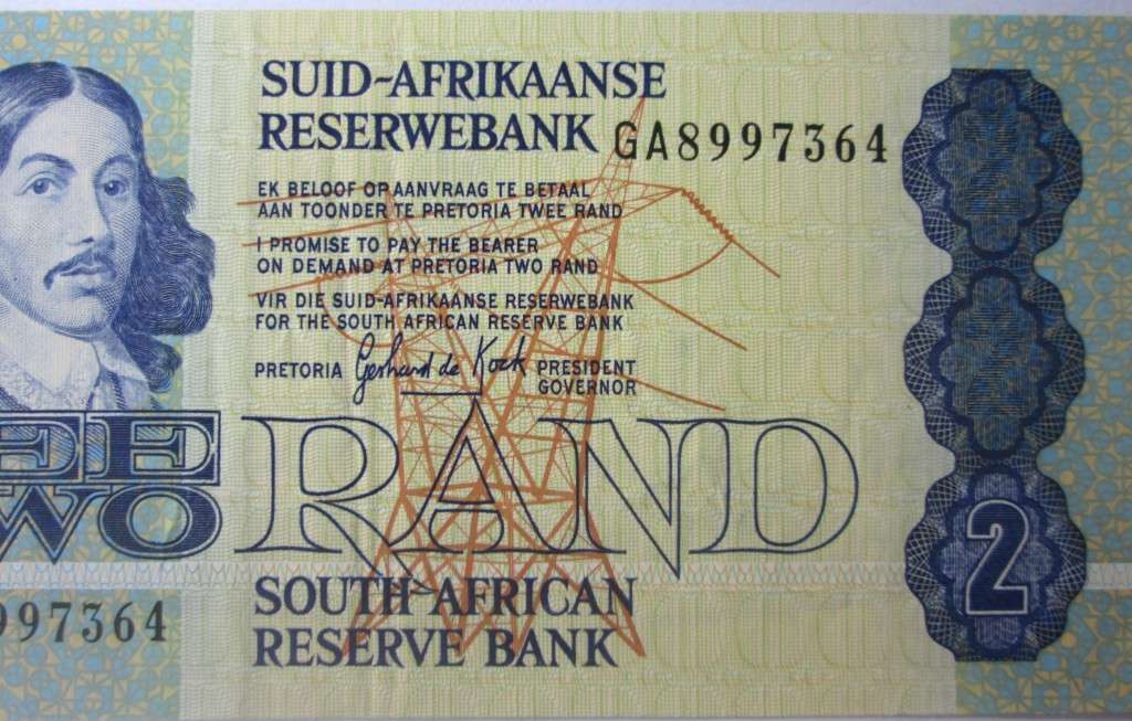 Two Rand Republic of South Africa Serial Nr GA8997364