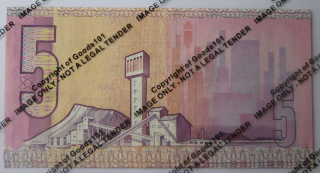 Five Rand Republic of South Africa Serial Nr AM5644661 - AM5644663