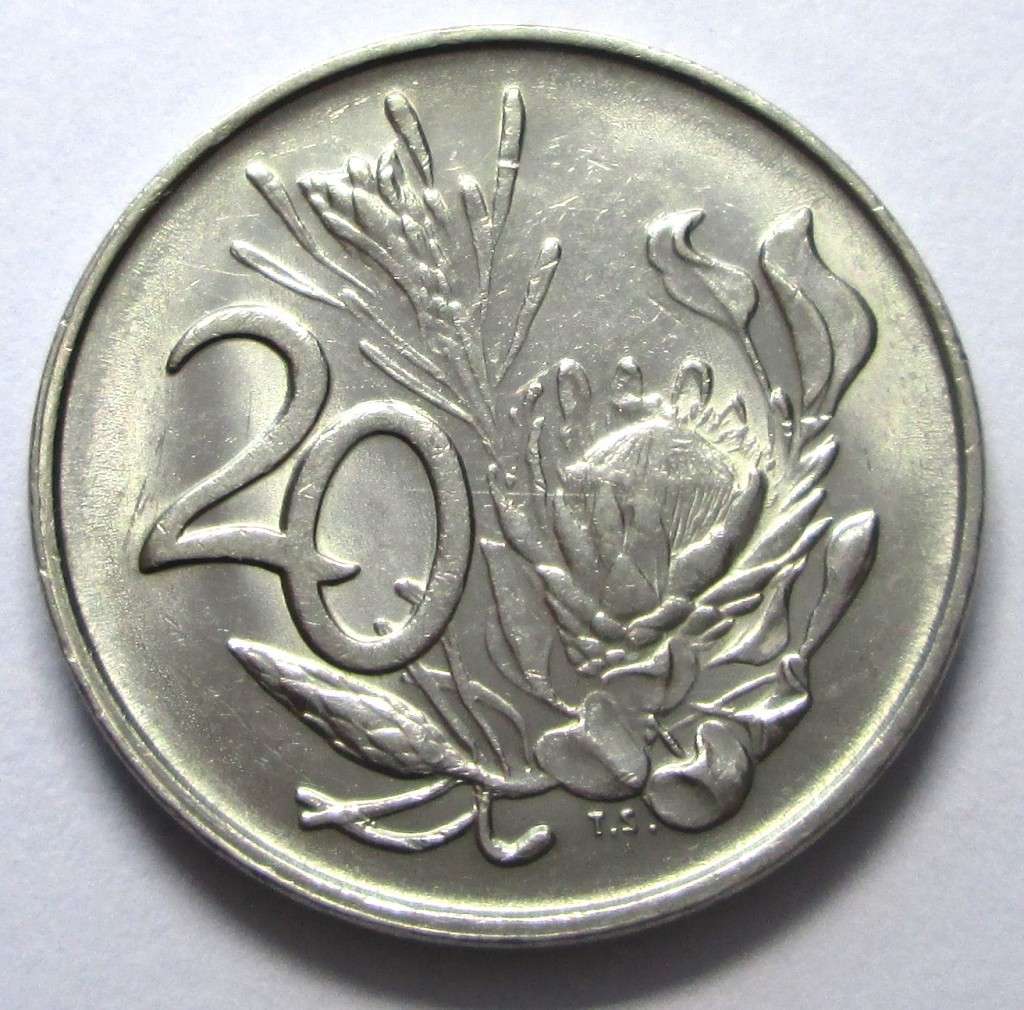 1988 Republic of South Africa 20 Cents