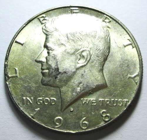 1968 United States of America Kennedy Half Dollar