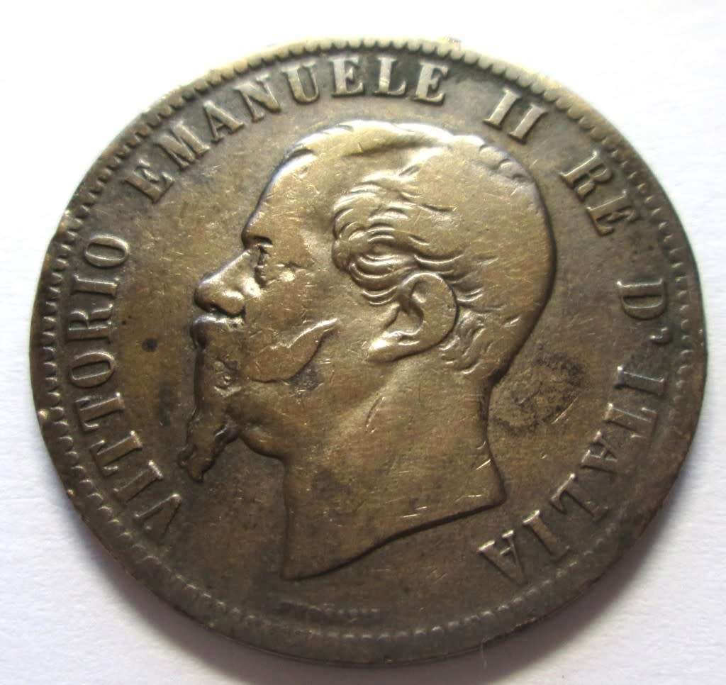 1863 Italy 10 Centesimi