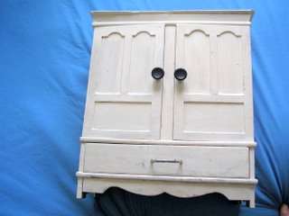 Painted, Wooden  ? Oregan Pine,  Hand made Doll's Robe.    circa 1950's+