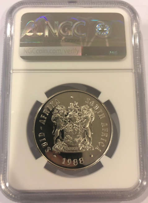 1988 Proof Silver R1 - Bartolomeu Dias - NGC Graded PF65 Ultra Cameo.