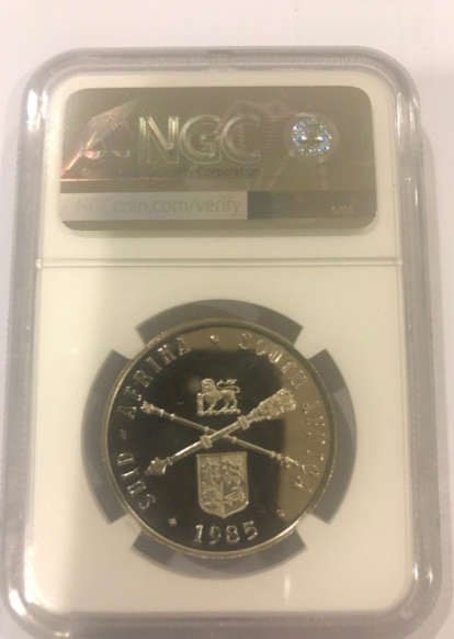 *** 2nd Finest Grade *** 1985 Parliament Anniversary Proof Silver R1 - NGC Graded PF68 Ultra Cameo.