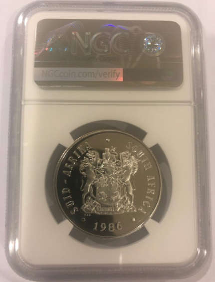 1986 Proof Silver R1 -Year Of Disabled People - NGC PF66 Ultra Cameo.