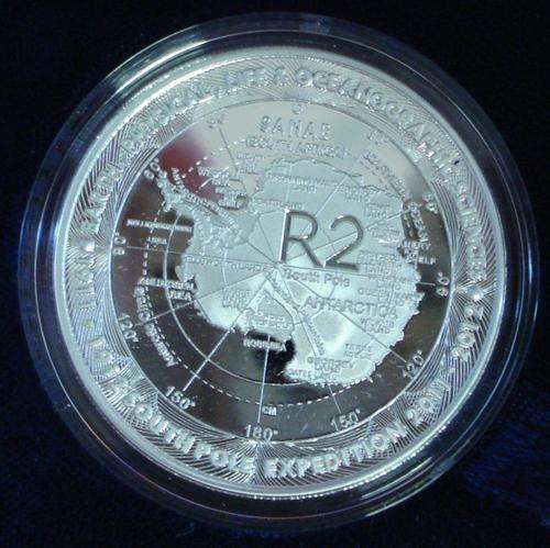SOUTH AFRICA  2012 ANTARCTICA  PROOF SILVER TWO RAND