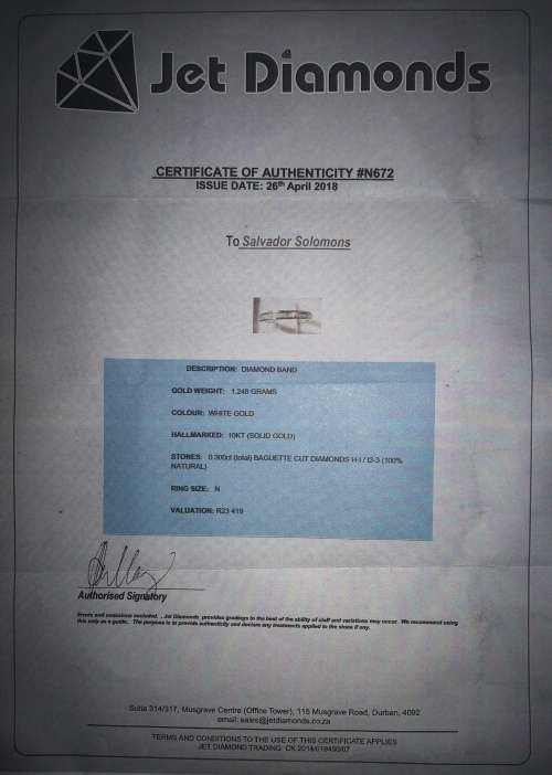 Bargain!! Beautiful Cut White Gold Daimond Rings Lot-x3 [R140177.00]