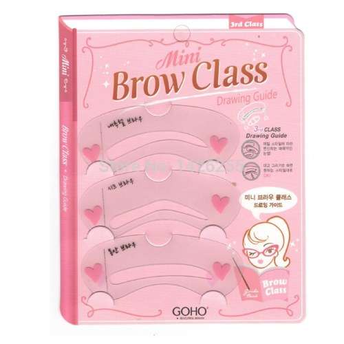 THE POPULAR EYEBROW STENCIL TOOL MAKEUP EYE BROW TEMPLATE SHAPER MAKE UP TOOL 3 STYLES/SET