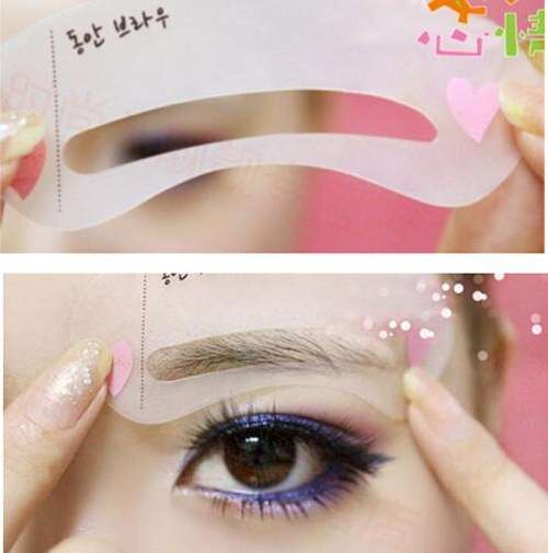 THE POPULAR EYEBROW STENCIL TOOL MAKEUP EYE BROW TEMPLATE SHAPER MAKE UP TOOL 3 STYLES/SET