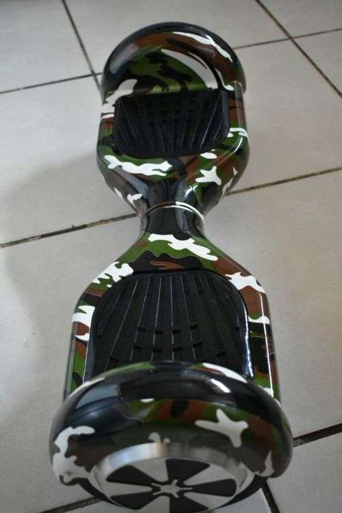 HOVERBOARD 6.5" WITH BLUETOOTH AND LED LIGHTS,PLAIN BLACK & WHITE FLAG & CAMOUFLAGE COLORS