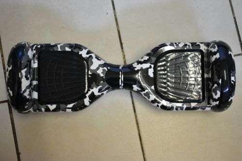 GREY CAMOUFLAGE COLOR HOVERBOARD WITH BLUETOOTH & LED LIGHTS WITH OR WITHOUT HANDLE