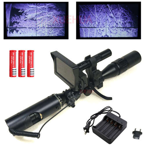 Outdoor Hunting optics sight Tactical digital Infrared night vision riflescope with Battery Monitor