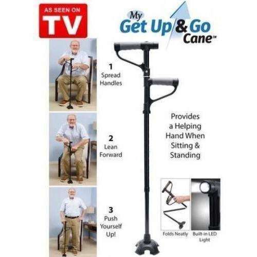 Second Handle Helps Get You Out Of Your Seat My Get Up And Go Cane