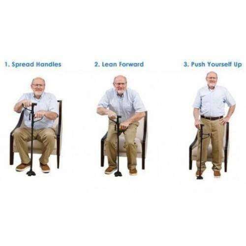 Second Handle Helps Get You Out Of Your Seat My Get Up And Go Cane