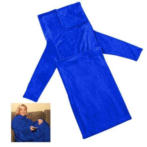Snuggle Super Soft Fleece Blanket With Sleeves