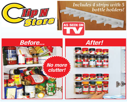 Clip n Store Spice Holder