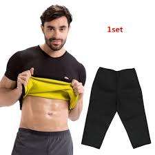 Hots Shaper Mens Top and Pants 2 Set
